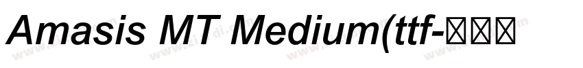 Amasis MT Medium(ttf字体转换